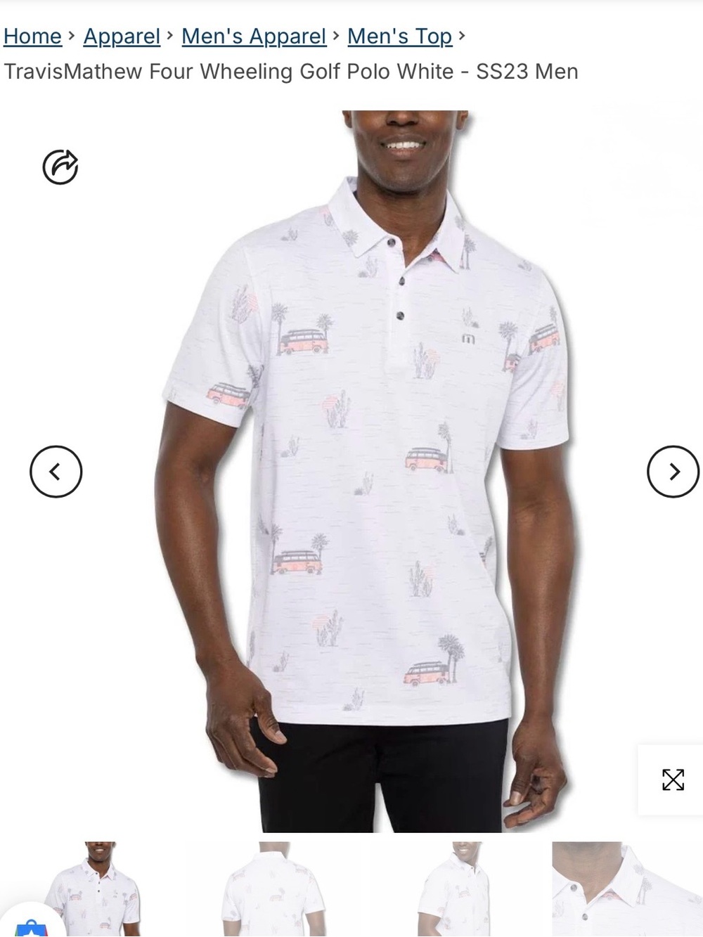 Travis Mathew Four Wheeling Polo
